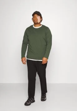 Pier One2 PACK - Långärmad Tröja - Dark Green/dark Blue