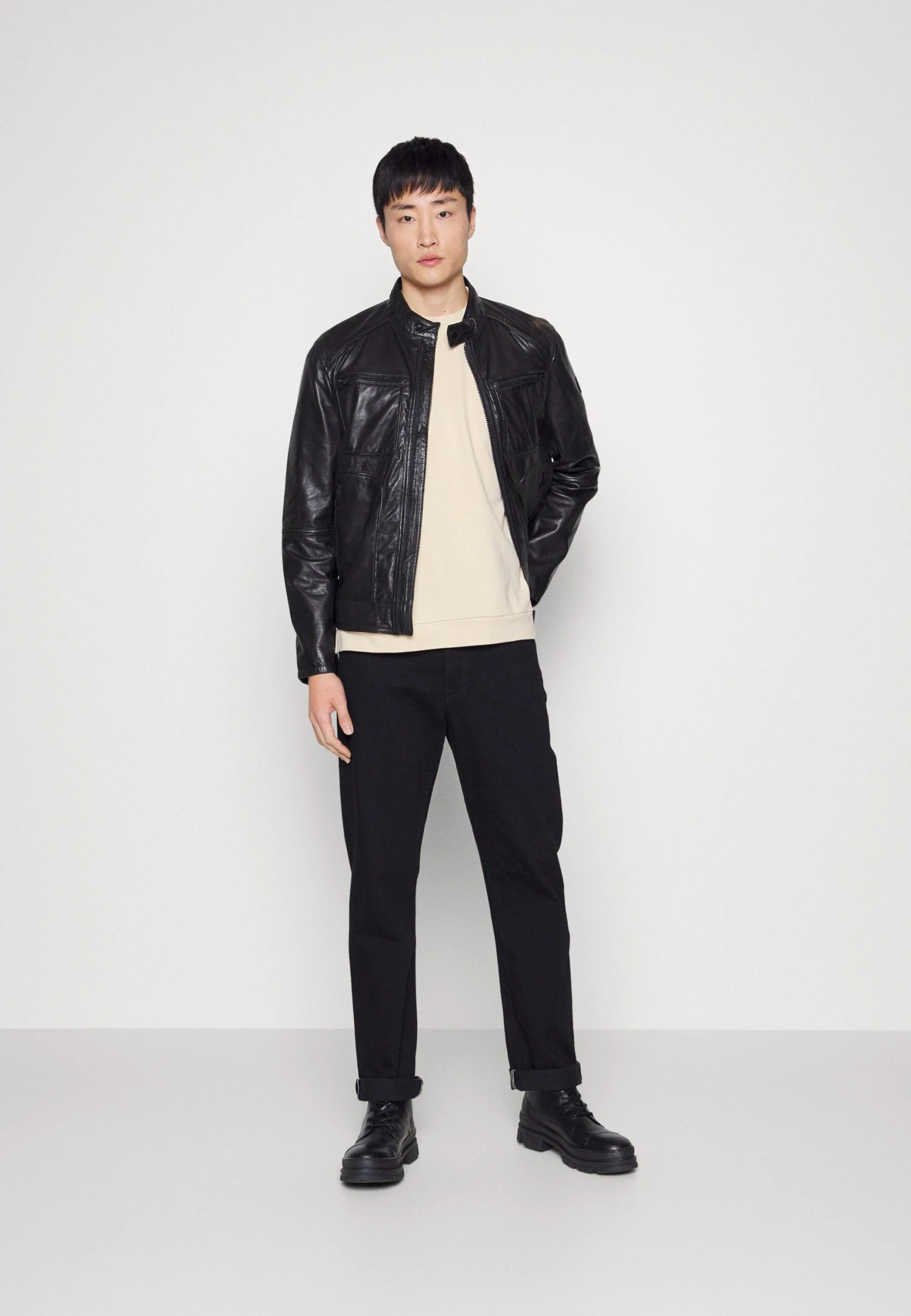 Pier OneSHORT SLEEVE SWEATSHIRT - T-shirt - Bas - Tan 4 Pier OneSHORT SLEEVE SWEATSHIRT - T-shirt - Bas - Tan - Bild 2