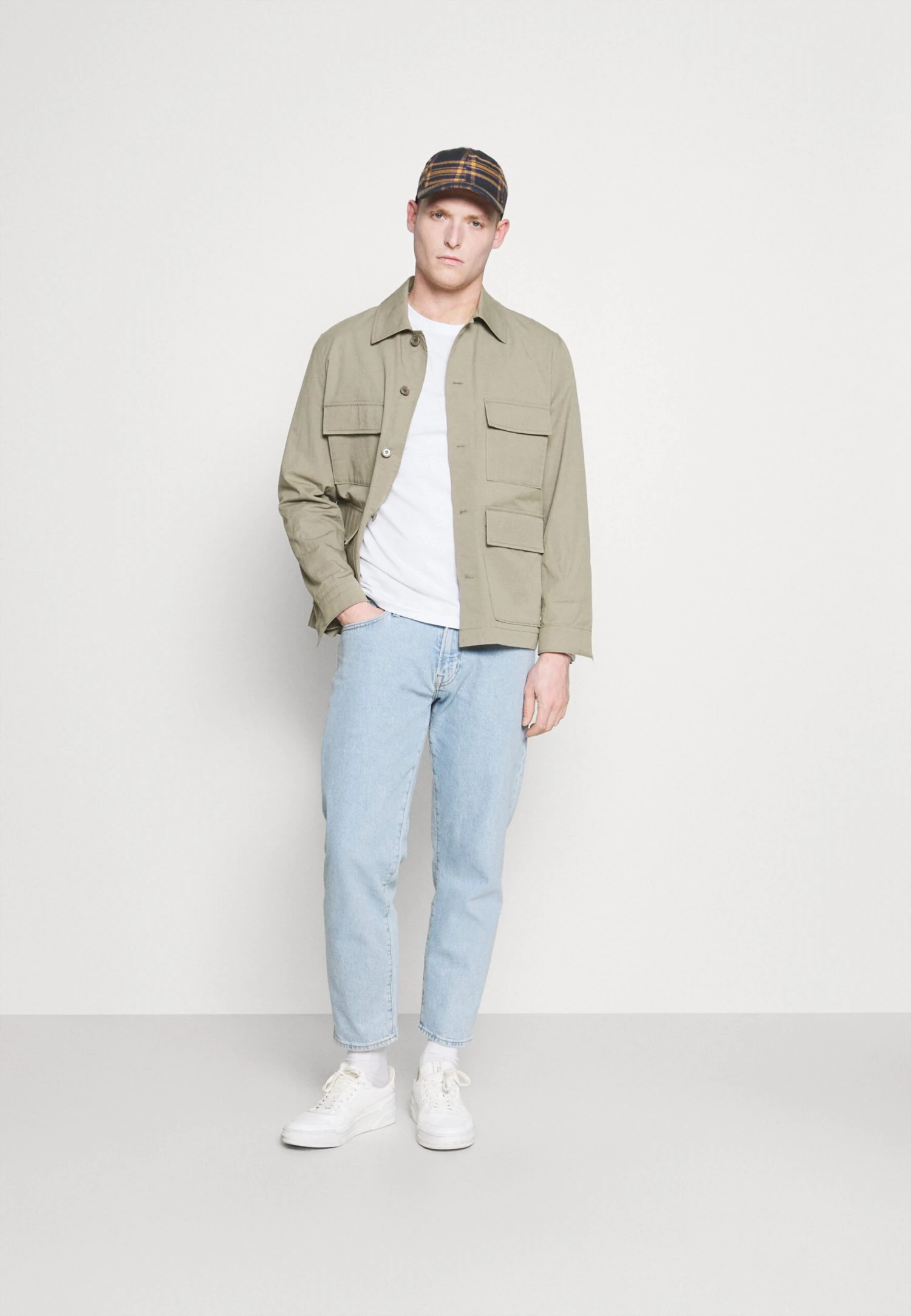 Pier One5 PACK - Långärmad Tröja - White/dark Blu/grey 3 Pier One5 PACK - Långärmad Tröja - White/dark Blu/grey