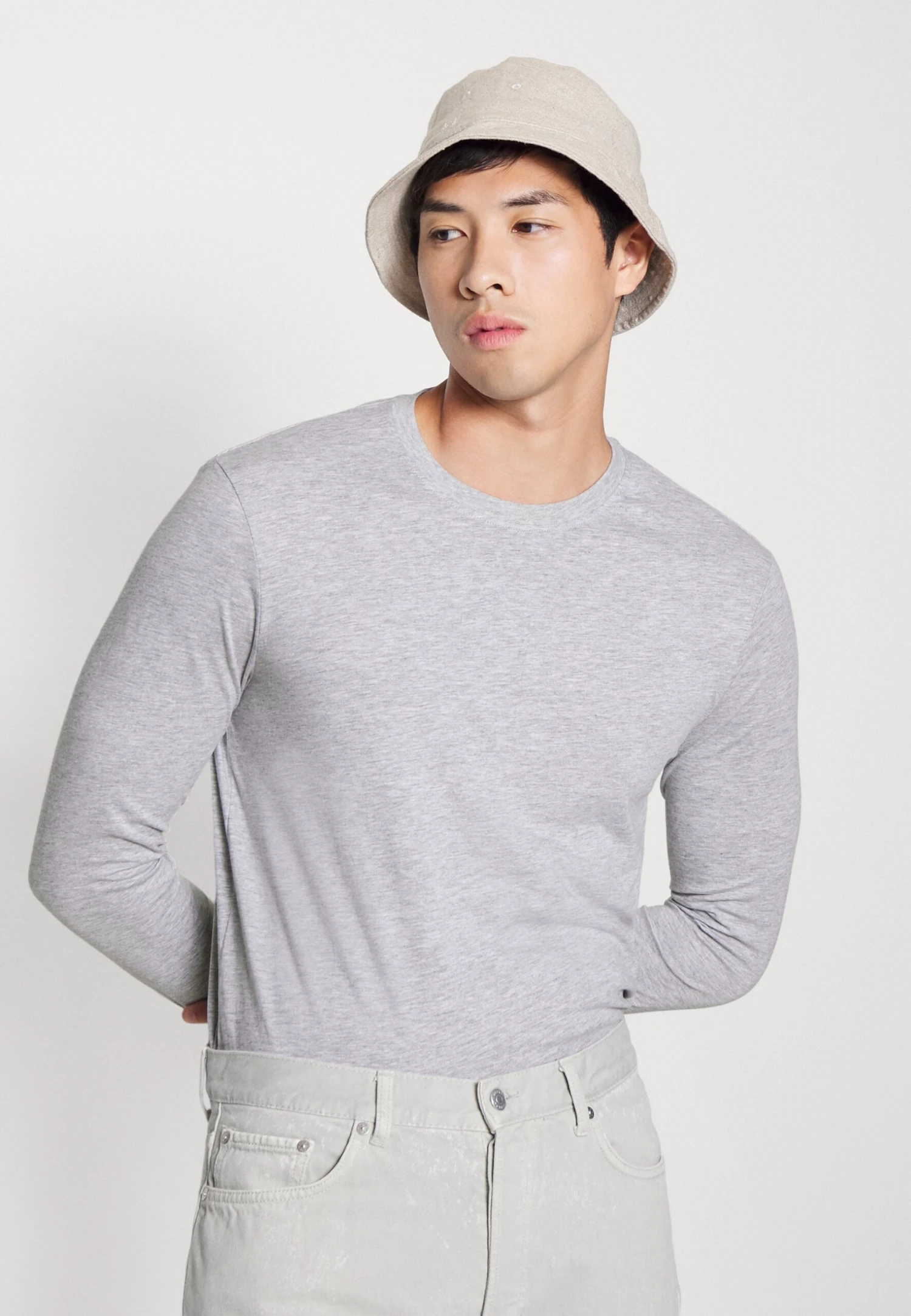 Pier One5 PACK - Långärmad Tröja - Light Grey/white/black 8 Pier One5 PACK - Långärmad Tröja - Light Grey/white/black - Bild 6