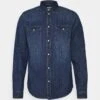 Pier OneDENIM - Skjorta - Blue Denim -Pier One Försäljning 14816eb33aa843d586d3ae8070a120b6