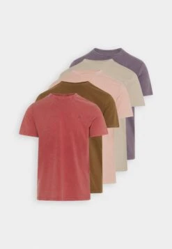 Pier One5 PACK - T-shirt - Bas - Off-white/lilac/light Red -Pier One Försäljning 157be7693cf04021812e84a3c933c25e