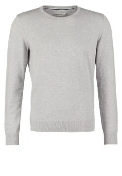 Pier OneBASIC CREWNECK - Stickad Tröja - Light Grey -Pier One Försäljning 164460f190b04ae58b2180589ab3c026