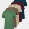 Pier One5 PACK - T-shirt - Bas - Green/beige/khaki -Pier One Försäljning 1e3fbf865ab147a9aa190c3e7c164f91