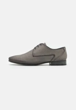 Pier OneLEATHER - Snörskor - Dark Grey