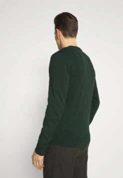 Pier OneBASIC CREWNECK - Stickad Tröja - Mottled Dark Green -Pier One Försäljning 4b119902c56642fca726e1ed8ac86dfe