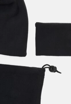 Pier OneFLEECE UNISEX SET - Mössa - Black -Pier One Försäljning 61e91d97a5ca421f93169d4ff34a76b8