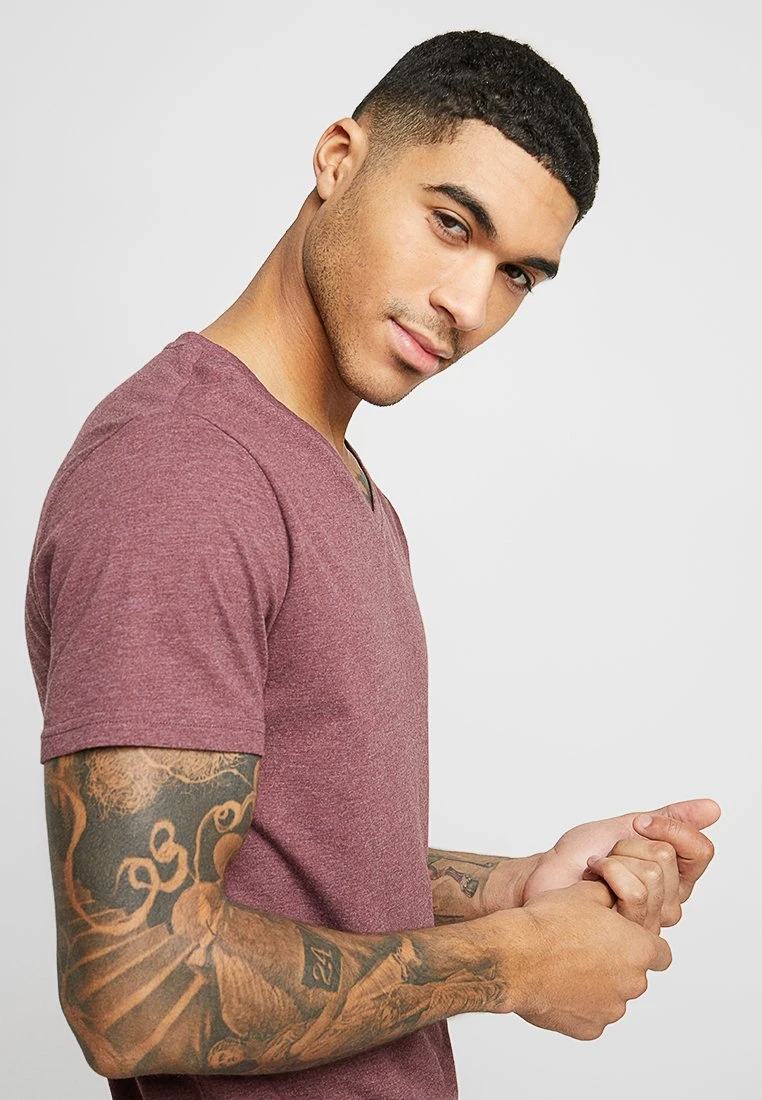 Pier OneT-shirt - Bas - Mottled Bordeaux 6 Pier OneT-shirt - Bas - Mottled Bordeaux - Bild 4