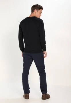 Pier OneBASIC CREWNECK - Stickad Tröja - Black -Pier One Försäljning 67feb9b1cee14abc863487c2b05bb82a