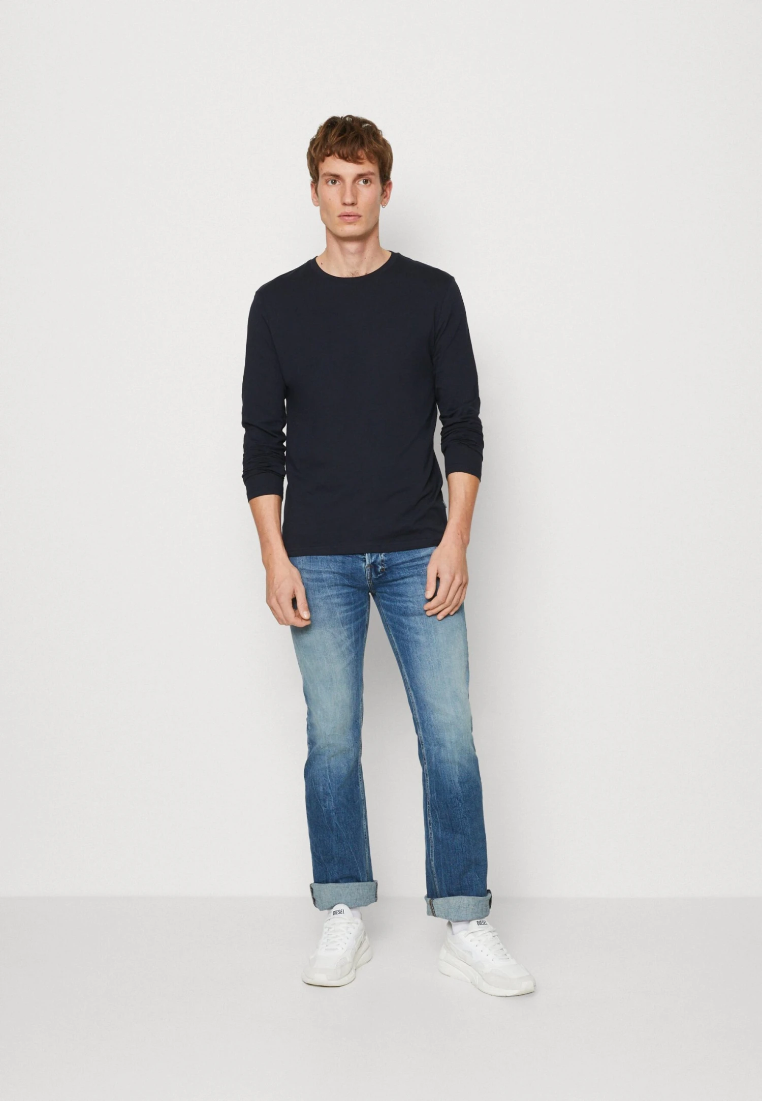 Pier One3 PACK - Långärmad Tröja - Red/dark Blue/mottled Light Grey 3 Pier One3 PACK - Långärmad Tröja - Red/dark Blue/mottled Light Grey