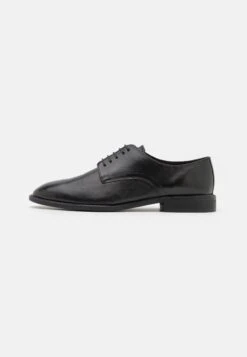 Pier OneLEATHER - Snörskor - Black