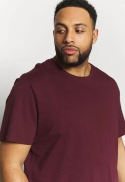 Pier One2 PACK - T-shirt - Bas - Dark Blue/bordeaux -Pier One Försäljning 75b9cd712cb74ea5b97c41eb3b6bede8