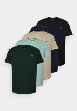 Pier One5 PACK - T-shirt - Bas - Dark Green/beige/light Blue 14 Pier One5 PACK - T-shirt - Bas - Dark Green/beige/light Blue -Pier One Försäljning 7af36362bd71478faf64c035d446b9b1