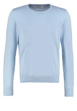 Pier OneBASIC CREWNECK - Stickad Tröja - Light Blue -Pier One Försäljning 80f1c7c7bbed4ed08a43aa5550fa92e2
