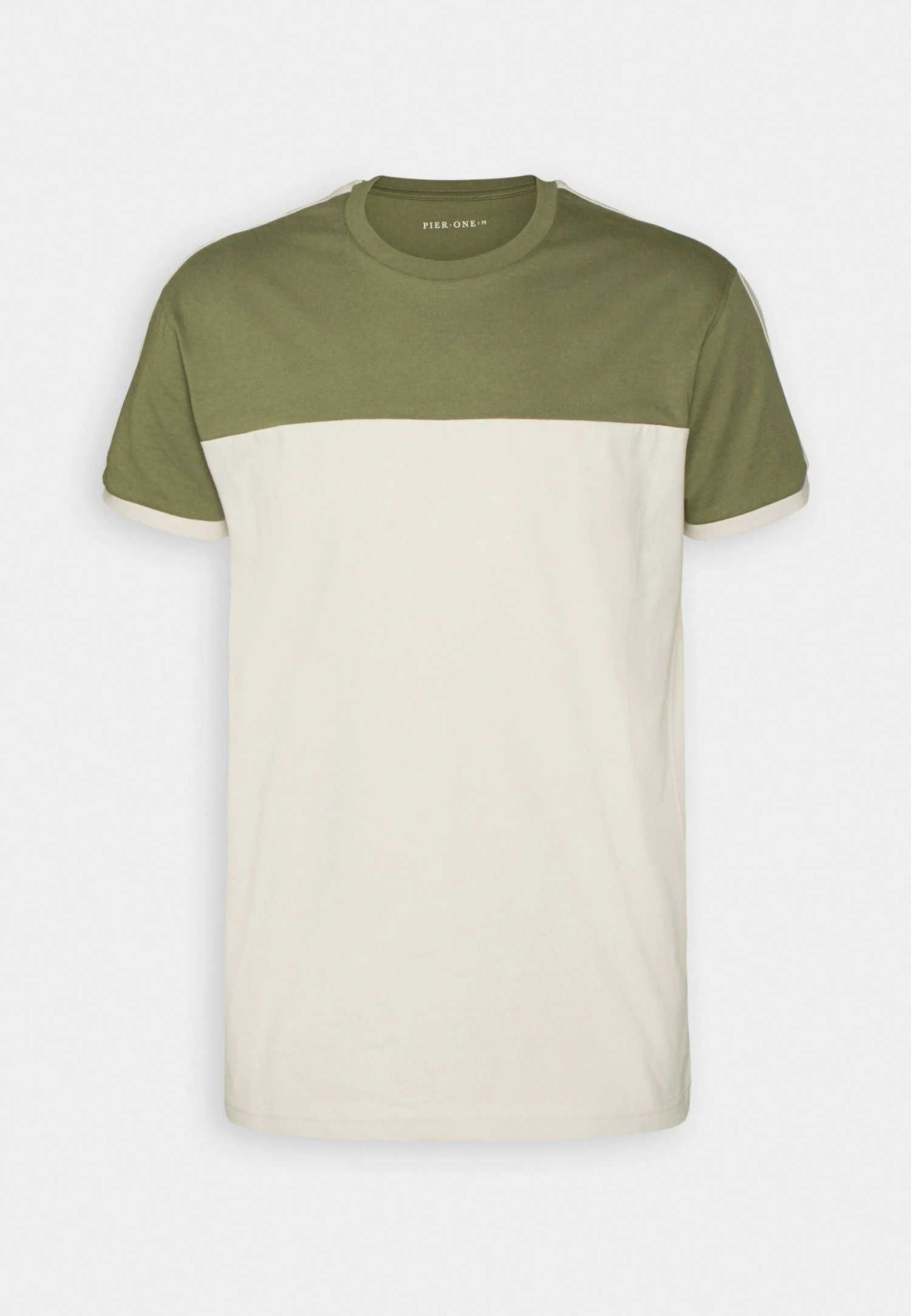 Pier OneT-shirt Med Print - Khaki/off-white 6 Pier OneT-shirt Med Print - Khaki/off-white - Bild 4