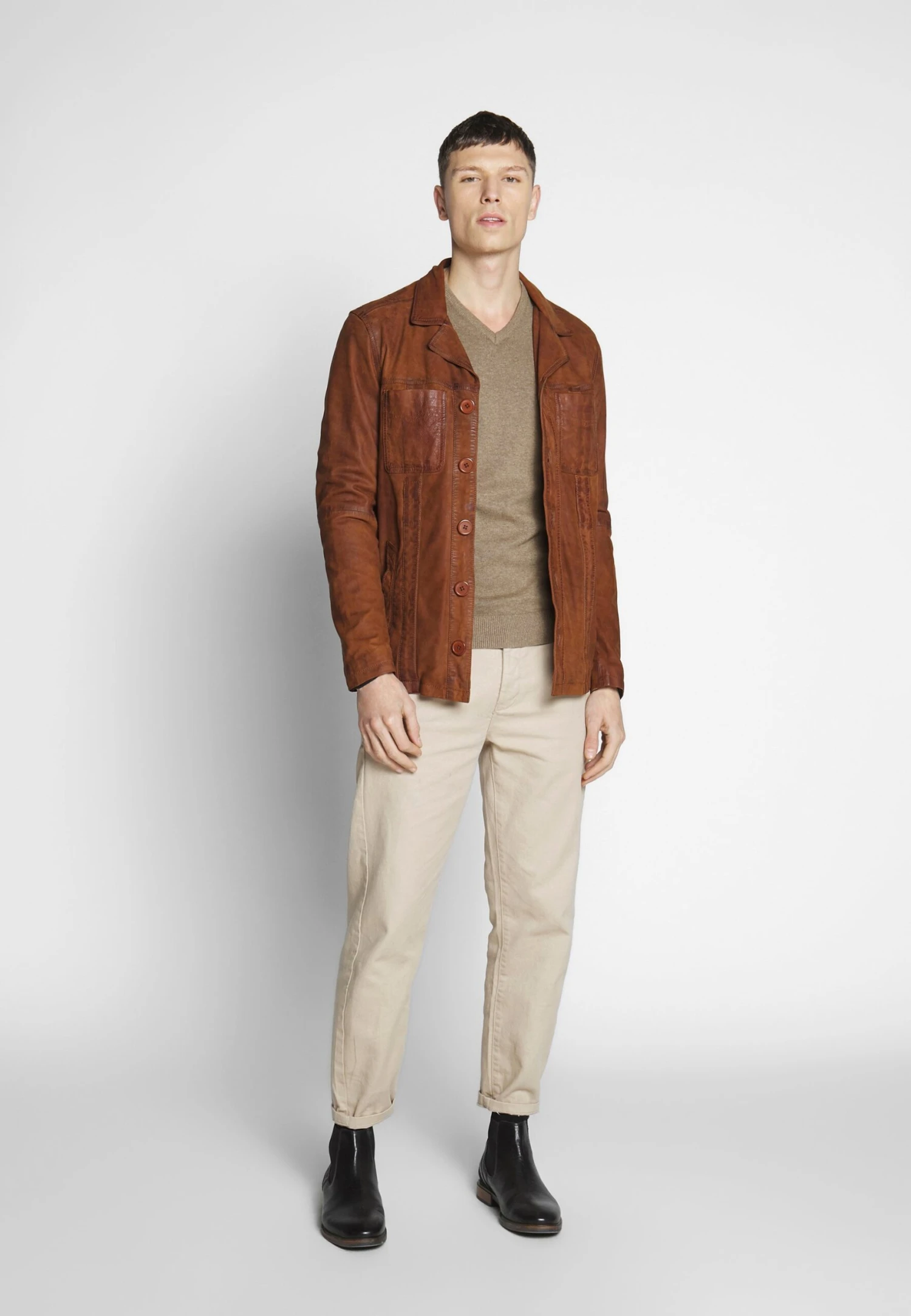 Pier OneStickad Tröja - Mottled Beige 4 Pier OneStickad Tröja - Mottled Beige - Bild 2