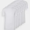 Pier One7 PACK - T-shirt - Bas - White -Pier One Försäljning 96fcf3fd8c6a42908dccdb5f46ff0bf3