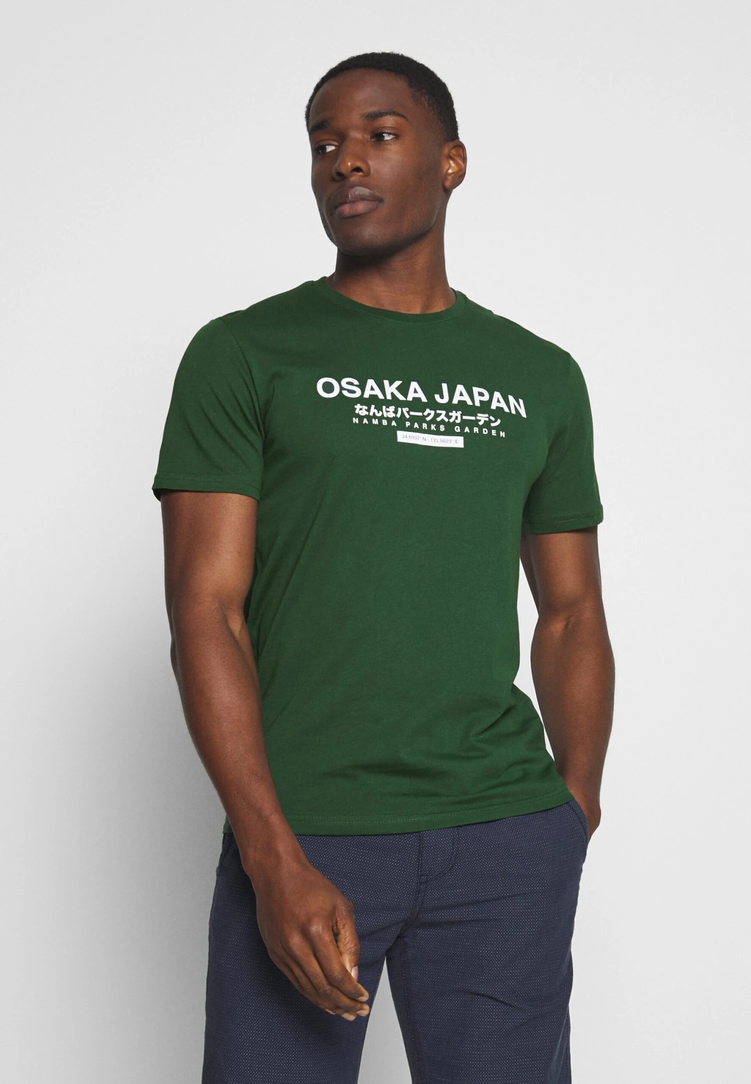 Pier OneOSAKA TEE - T-shirt Med Print - Green 3 Pier OneOSAKA TEE - T-shirt Med Print - Green