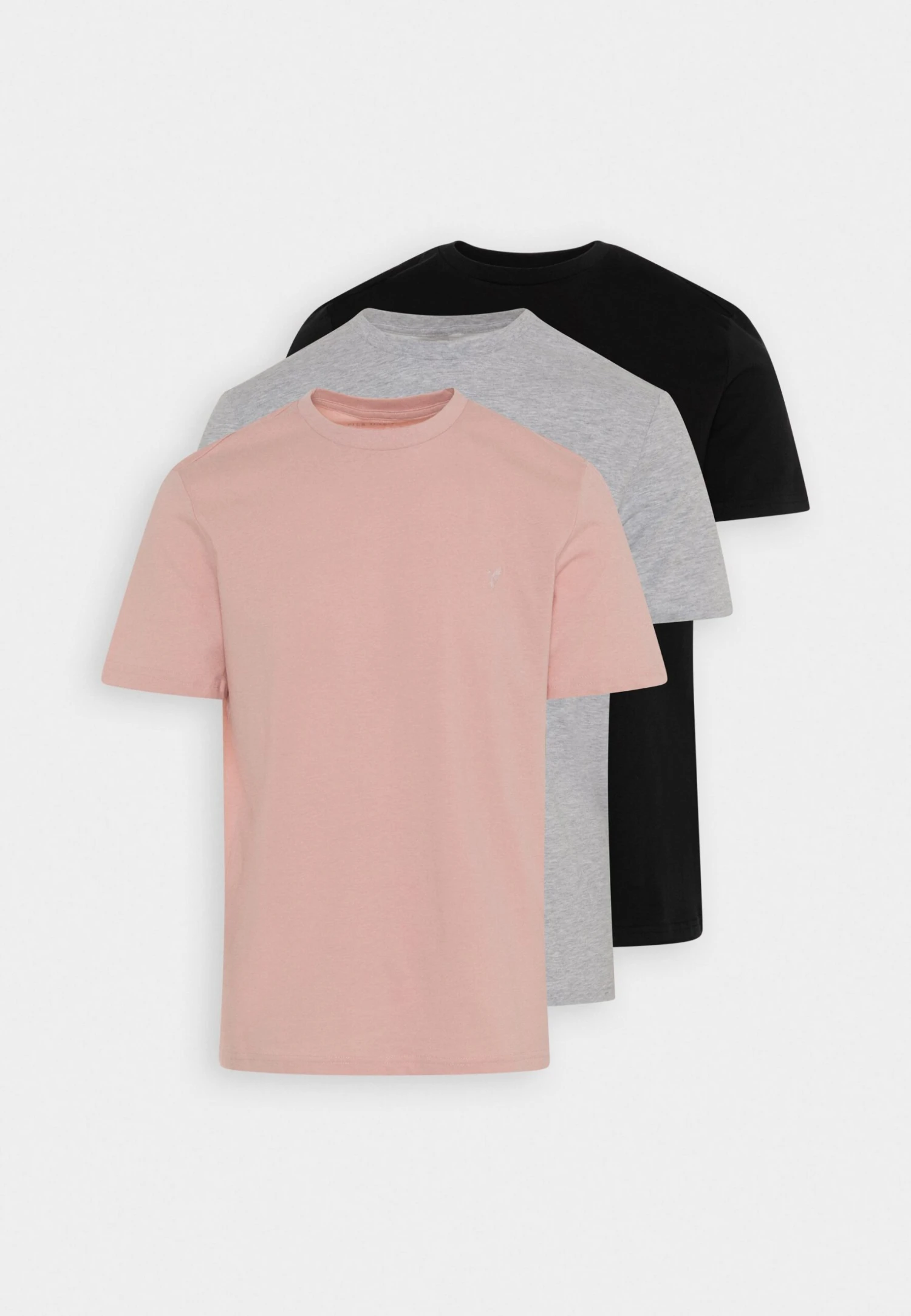 Pier One3 PACK - T-shirt - Bas - Mottled Light Grey/pink/black 8 Pier One3 PACK - T-shirt - Bas - Mottled Light Grey/pink/black - Bild 6
