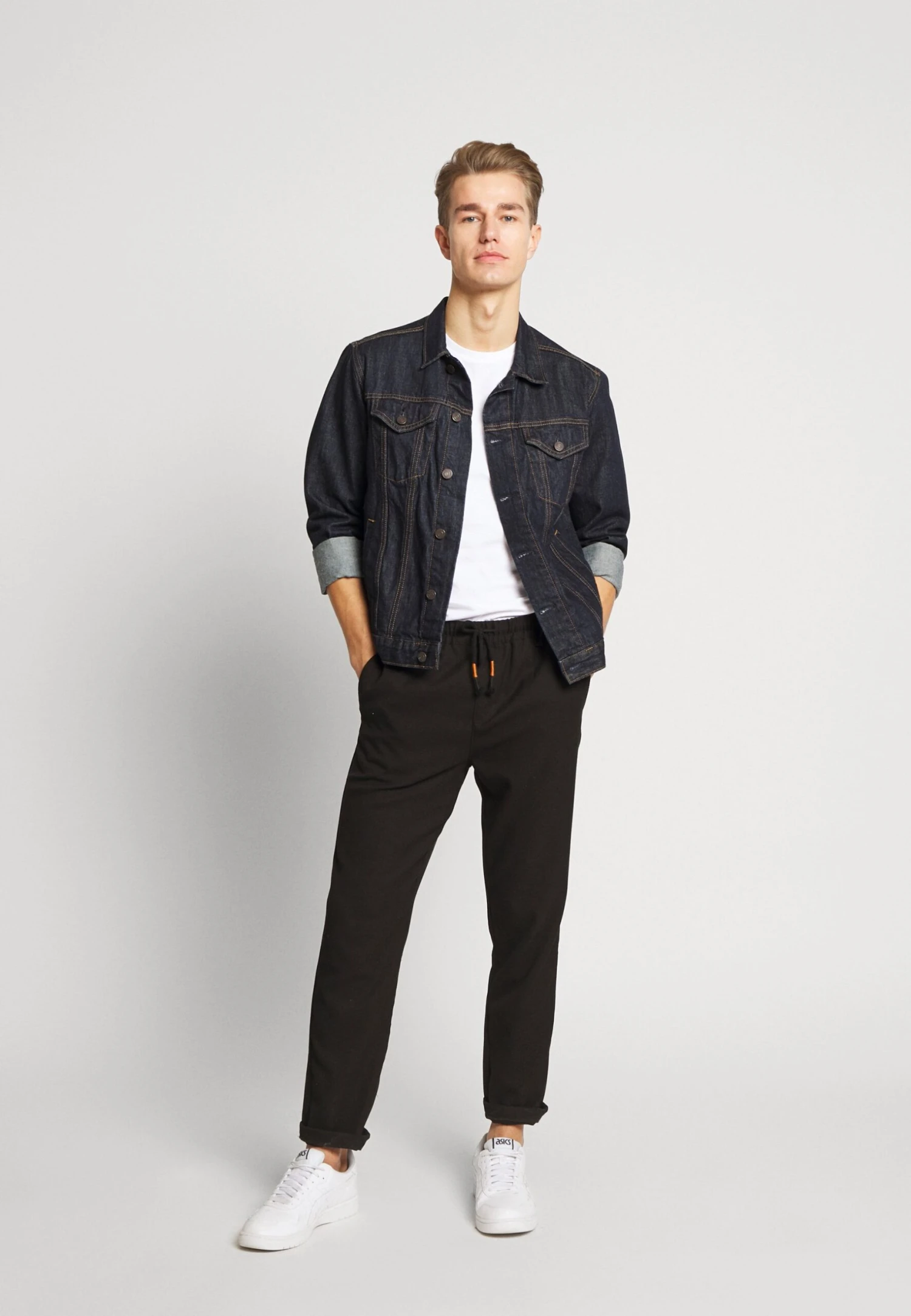 Pier One3 PACK - T-shirt - Bas - Grey/white/black 3 Pier One3 PACK - T-shirt - Bas - Grey/white/black