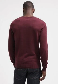 Pier OneBASIC CREWNECK - Stickad Tröja - Bordeaux -Pier One Försäljning aaf245cbddbb47c589ef82b506fadeca