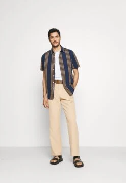 Pier OneT-shirt - Bas - White/black/bordeaux