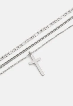 Pier OneUNISEX 3 PACK - Halsband - Silver-coloured -Pier One Försäljning b1843abc9ff74b508910d3d2e2c55725