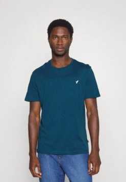 Pier One5 PACK - T-shirt - Bas - White/blue/stone -Pier One Försäljning b839b6722acb4810893aab216141f42b