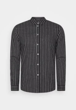 Pier OneFLANNEL STRIPES - Skjorta - Dark Grey