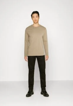 Pier One5 PACK - Långärmad Tröja - Tan/light Blue/white