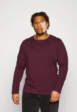 Pier One2 PACK - Långärmad Tröja - Dark Grey/red