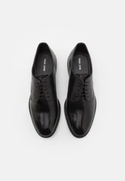 Pier OneLEATHER - Snörskor - Black -Pier One Försäljning d329b480fd9647fcb02de0ad52e20a04
