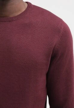 Pier OneBASIC CREWNECK - Stickad Tröja - Bordeaux -Pier One Försäljning d715837f4bae40fc8cff240ff173ecfa