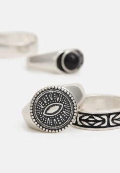 Pier One5 PACK - Ringar - Silver-coloured -Pier One Försäljning db6a637888e34ec5a4d8dceca3b8fe16