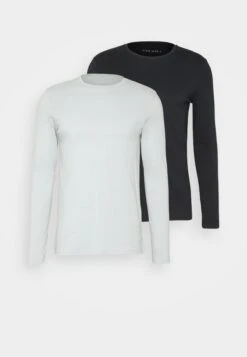 Pier One2 PACK - Långärmad Tröja - Light Blue/dark Blue -Pier One Försäljning dc80738cde5f4337a9bcdc73cf9d8dc9