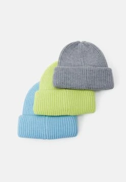 Pier OneUNISEX 3 PACK - Mössa - Grey, Neon Green, Light Blue -Pier One Försäljning dd3baa1b91be4db099e50282adbd2c08