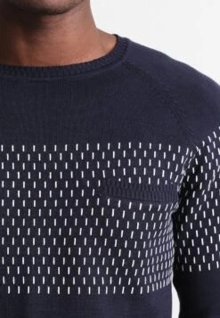 Pier OneStickad Tröja - Dark Blue -Pier One Försäljning f31e4169b4c54cba9cbb2d557da56e97