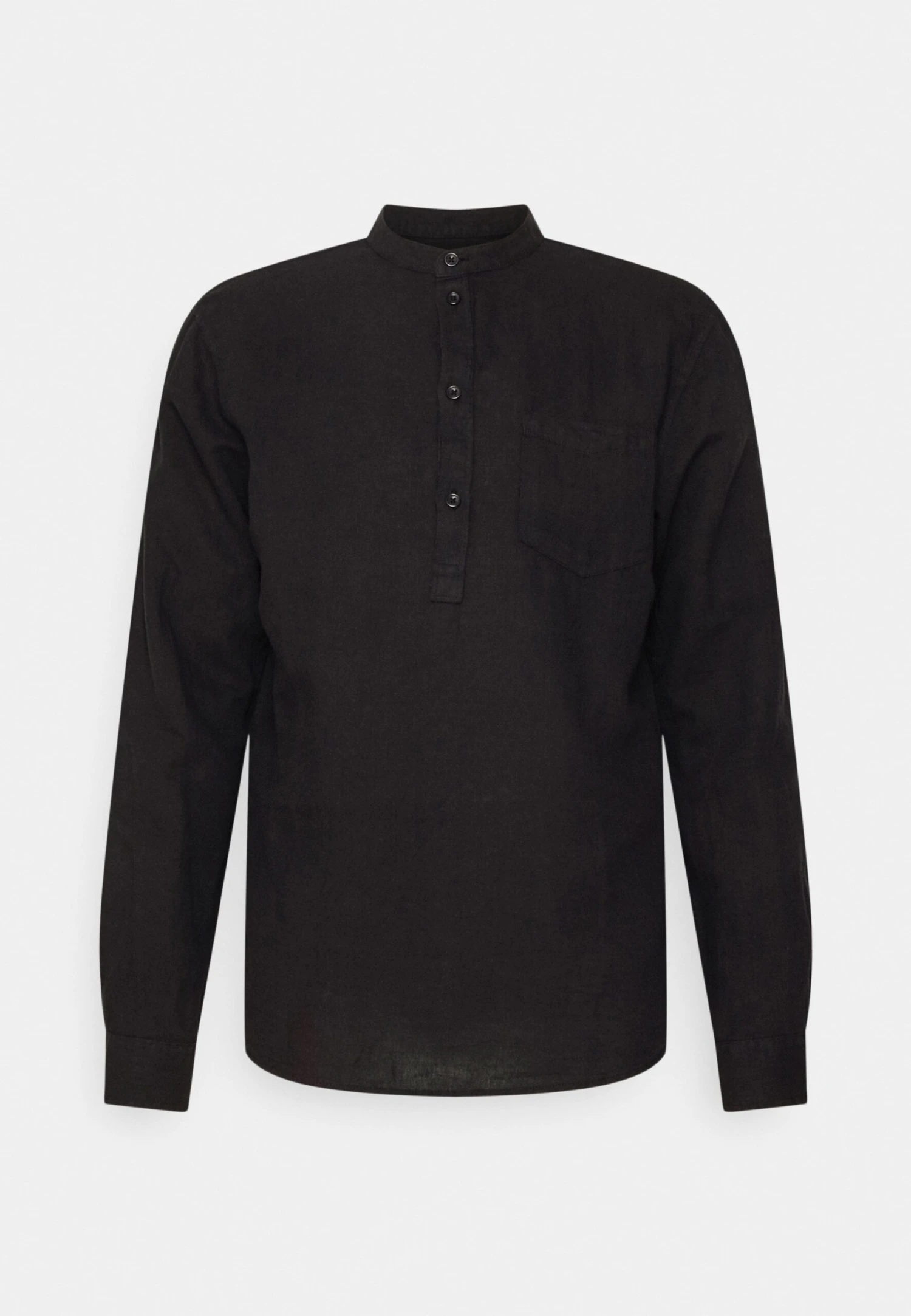 Pier OneLINEN COTTON MIX 2 PACK - Skjorta - White/black 4 Pier OneLINEN COTTON MIX 2 PACK - Skjorta - White/black - Bild 3