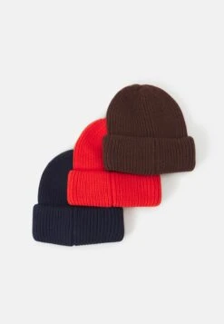 Pier OneUNISEX 3 PACK - Mössa - Brown, Dark Blue, Red -Pier One Försäljning fa25e901c4f84c3ba8be265228c78e59