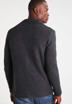 Pier OneKofta - Mottled Dark Grey -Pier One Försäljning fc1dc35c22e840fa86835a3564411fbf